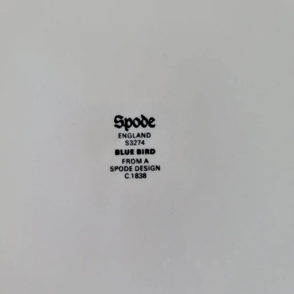 Spode England Blue Bird Fruit Yellow Blue Dinner Plate - Picture 4 of 6